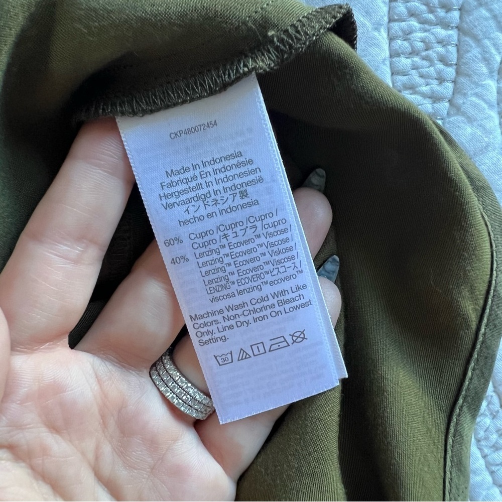 Madewell - Square Neck Midi Dress - Expedition Gr… - image 7